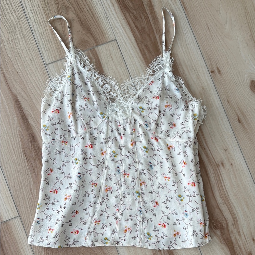 Rebecca Taylor floral silk cami